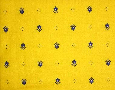 French tablecloth coated or cotton Calissons yellow x blue - Click Image to Close